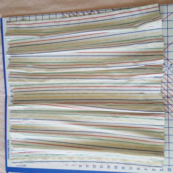 2 Curtains, 1 Valance Stripes Circus Kids Window Treatment - Picture 2 of 8